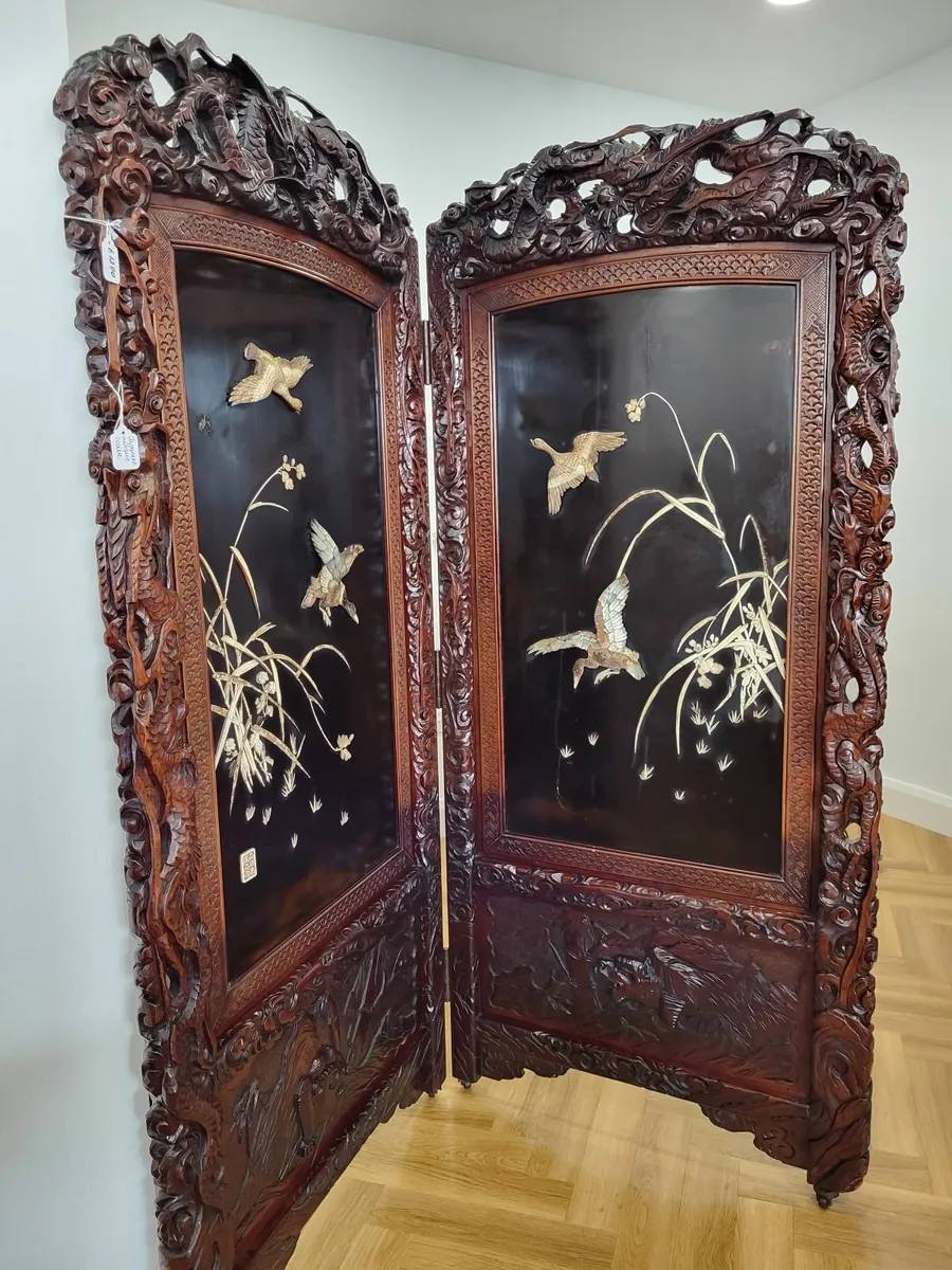Antique Japanese Room Divider - Image 1