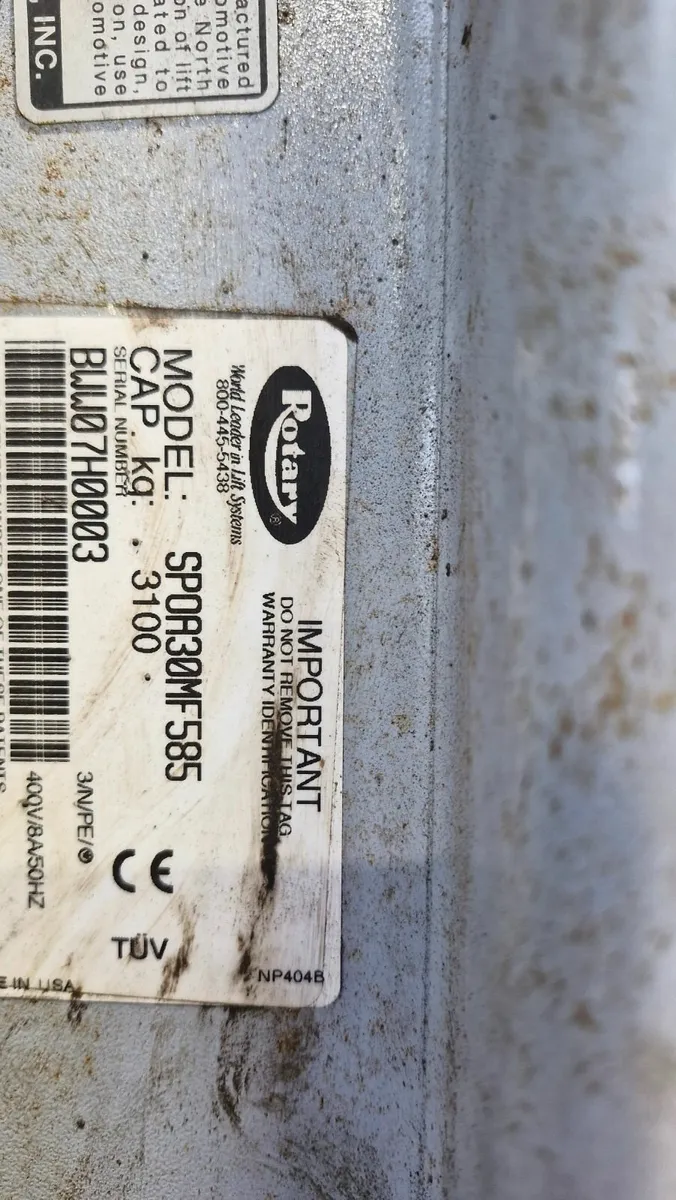 Two post rotary lift - Image 2