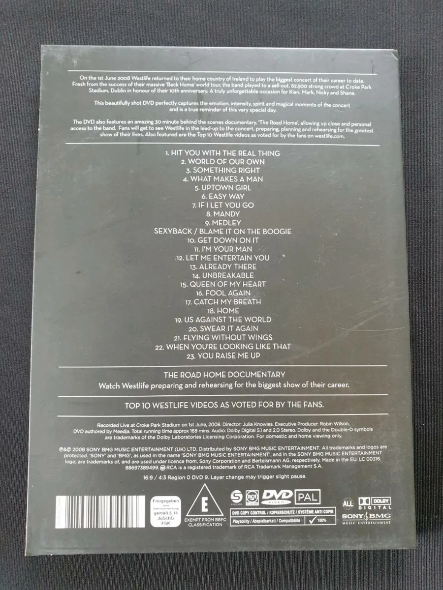 10 Years of Westlife DVD Live Croke Park Stadium - Image 2