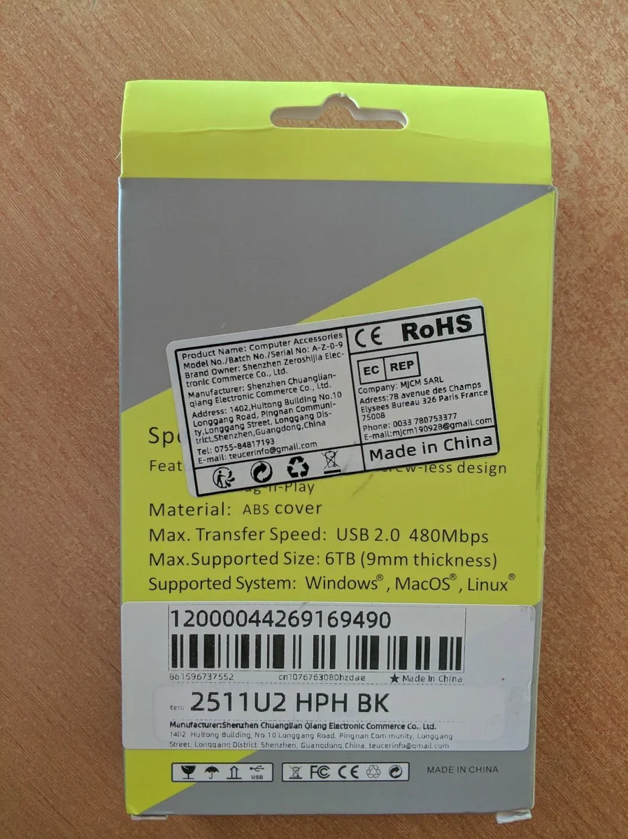 2.5 inch SATA USB 2.0 Hard Drive Enclosure - Image 2