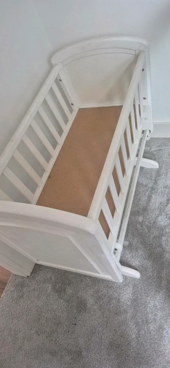 Baby cradle crib with brand new mattress brand new