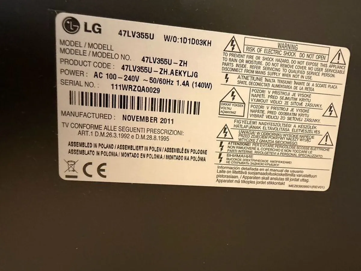 Lg Tv 47lv355u - Image 3