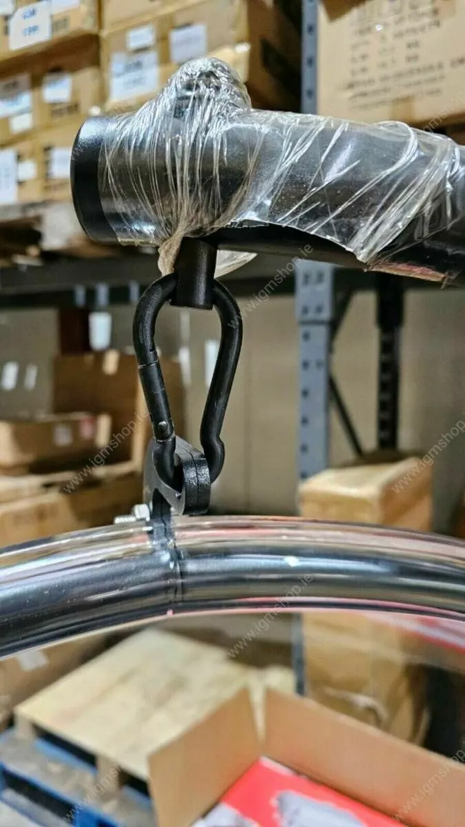 Acrylic round chair new with cushion egg - Image 3