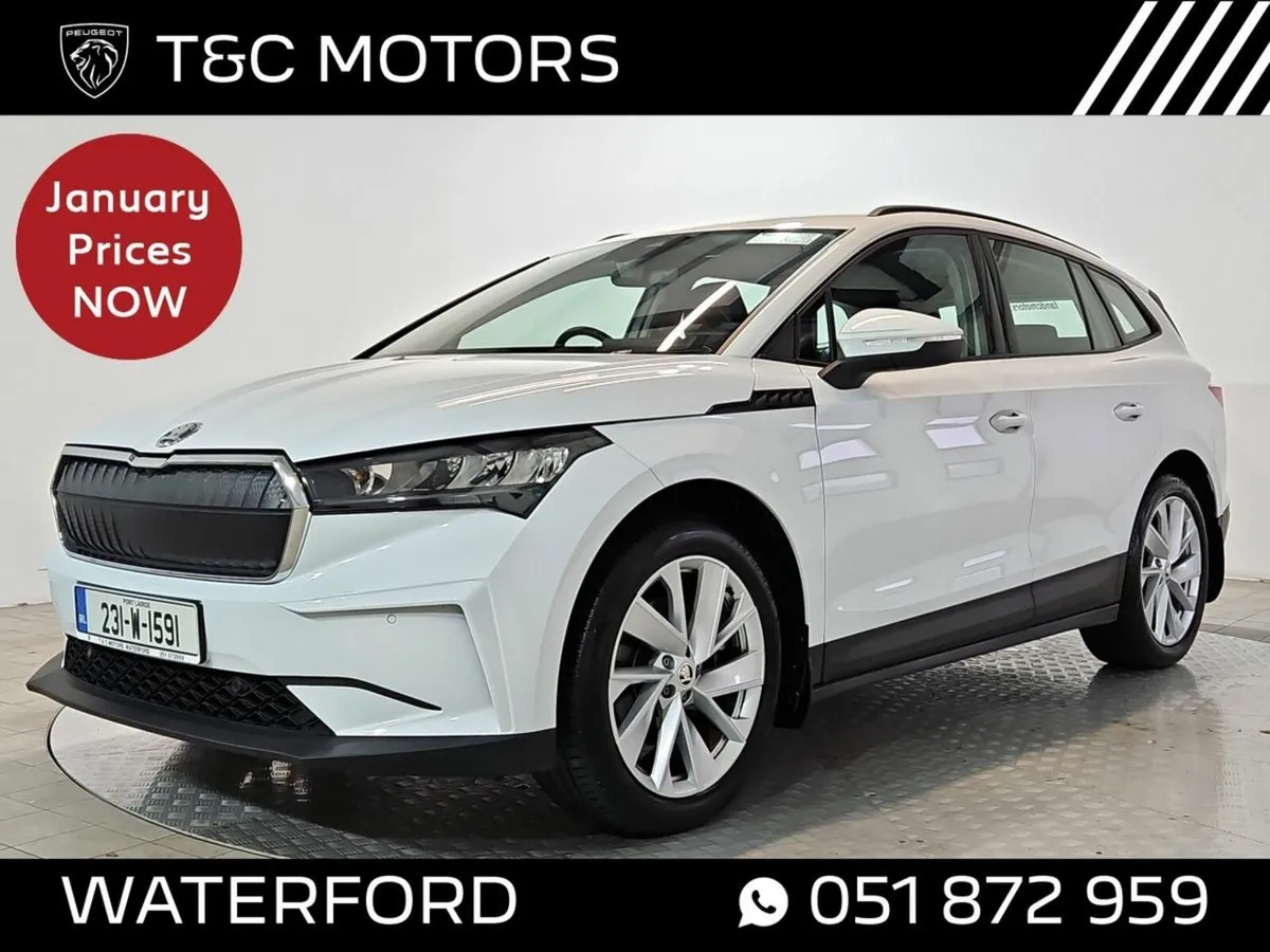 Skoda Enyaq IV60 - Only 10,700kms, Front & Rear Pa - Image 1