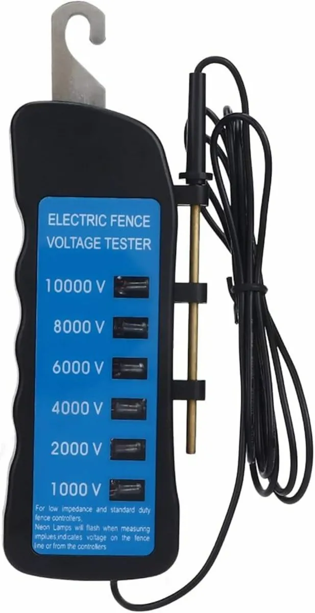 Electric Fence Voltage Tester Meter Fencing Volt T