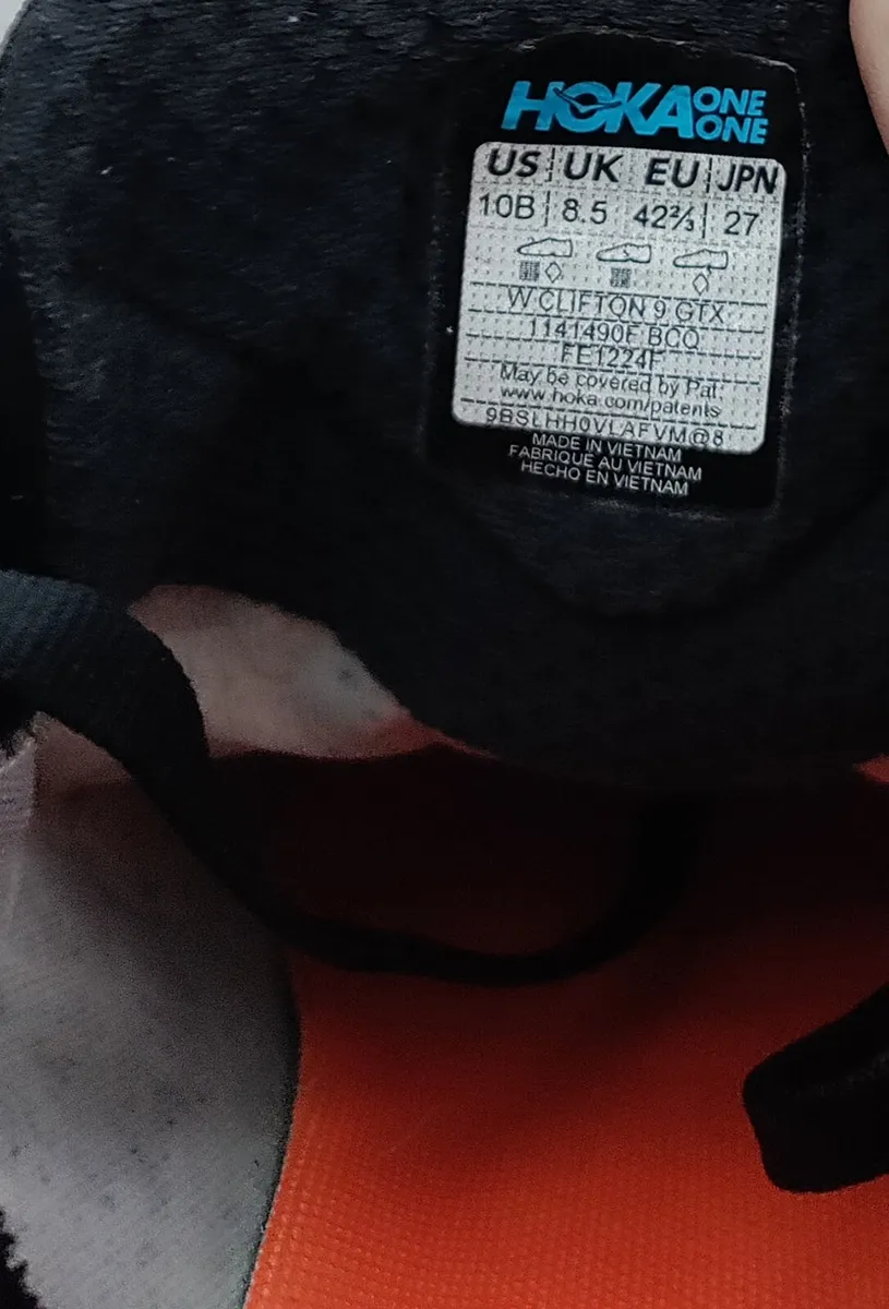 Hoka Clifton 9 Gore-Tex 8.5uk - Image 3