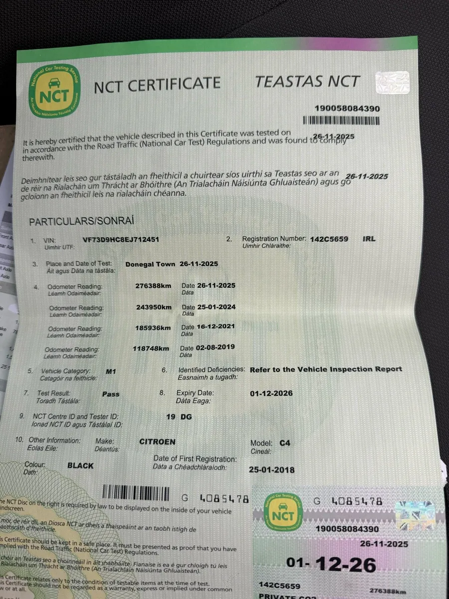 New nct 2026 Citroen Picasso 2014 1.6 d 5 seater - Image 2