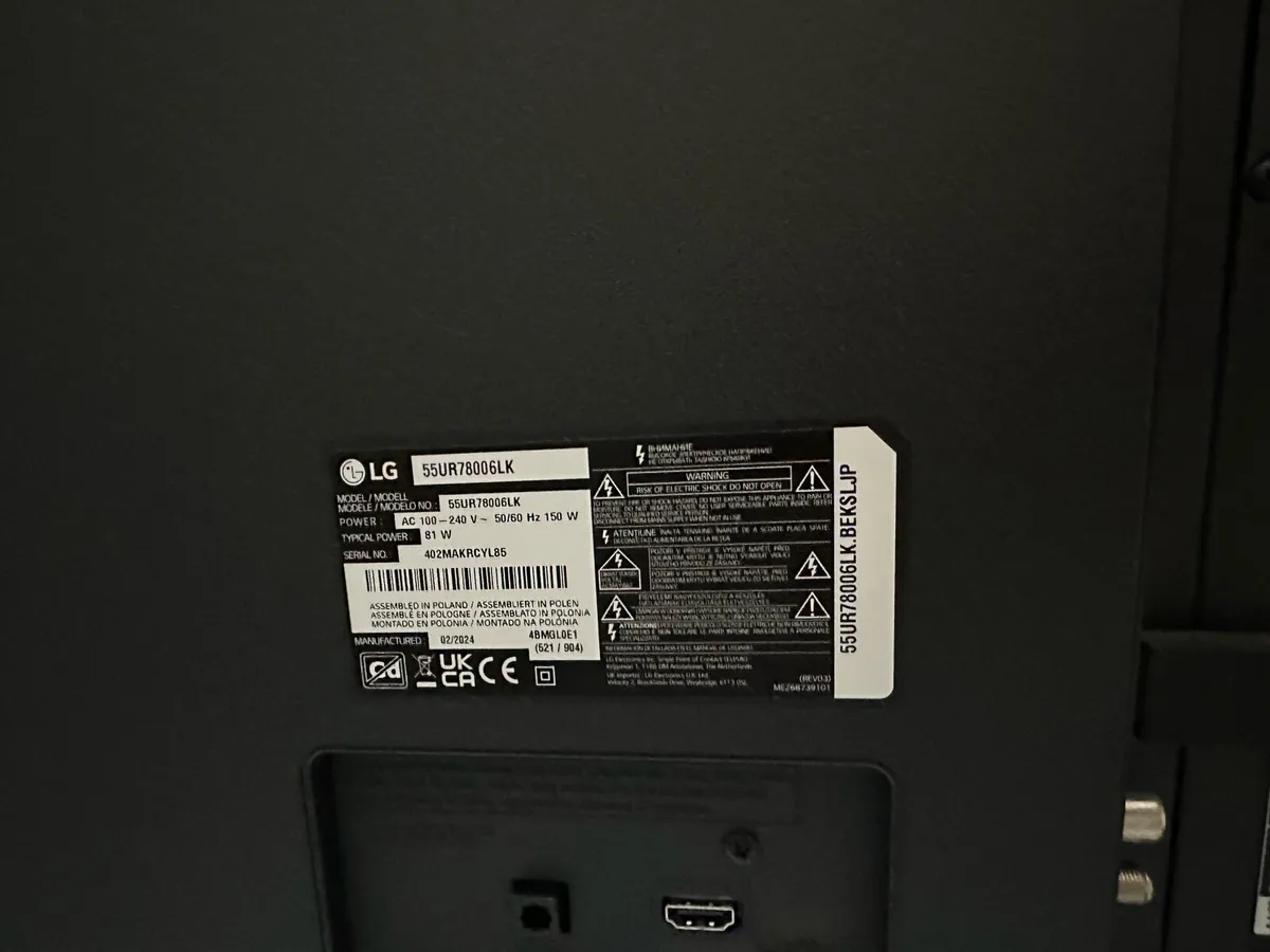 TV LG 55UR78006LK - Image 2