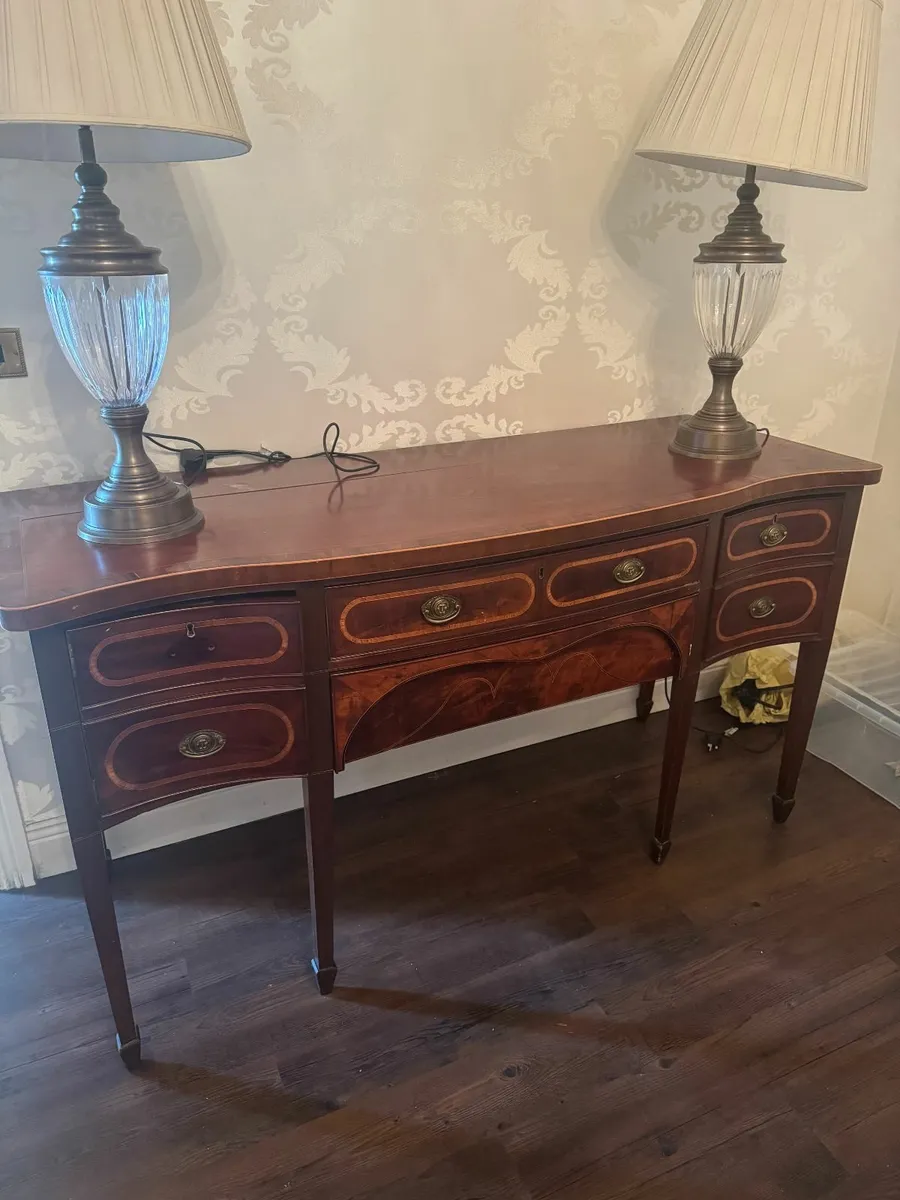 console table and dining room table - Image 1