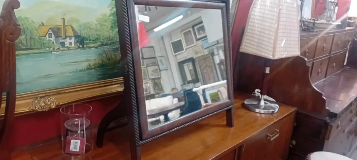 Edwardian Era Mahogany Frame Mirror
