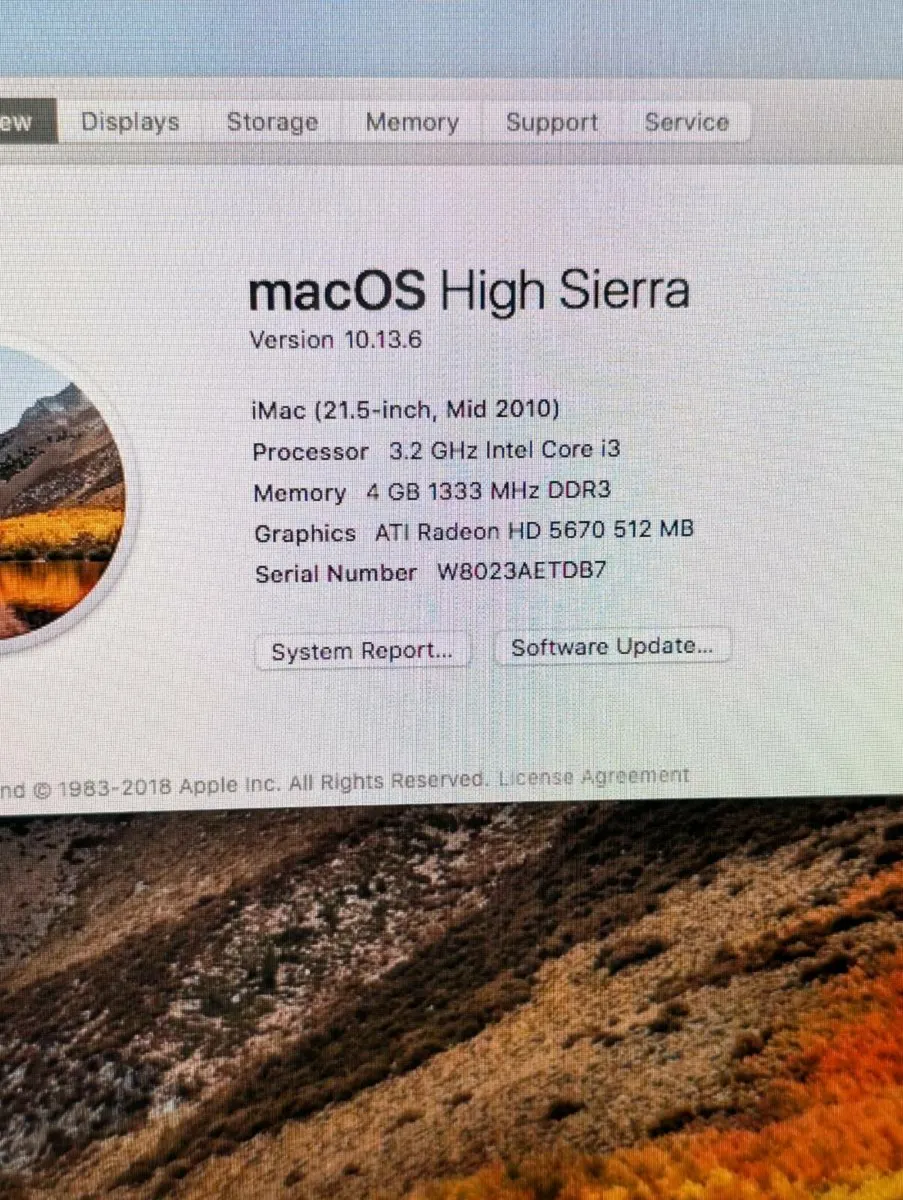 Apple iMac 21.5 inch Mid 2010 - Image 2