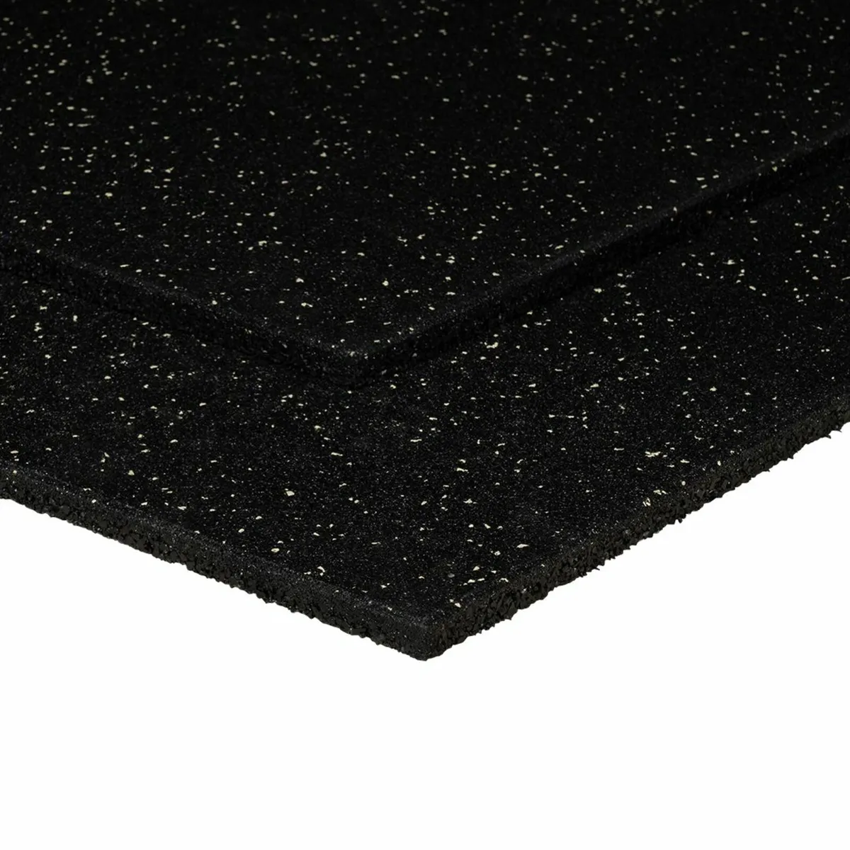 15mm Eco Black & White Rubber Gym Flooring Tiles - Image 2