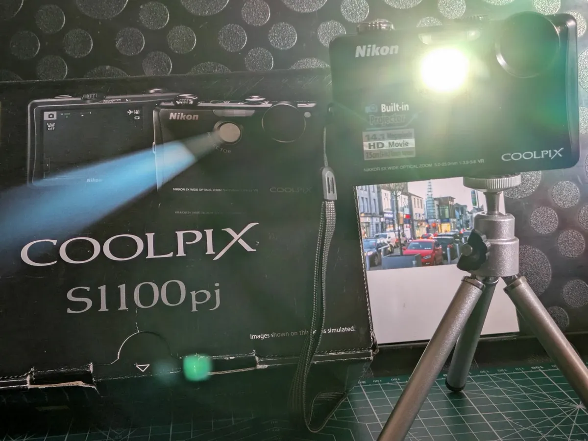 Nikon S1100pj 14MP CCD🌈  camera with projector! - Image 1