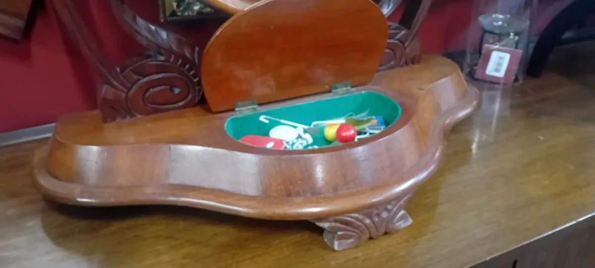 Edwardian Mahogany Framed Dressing Table Mirror - Image 2