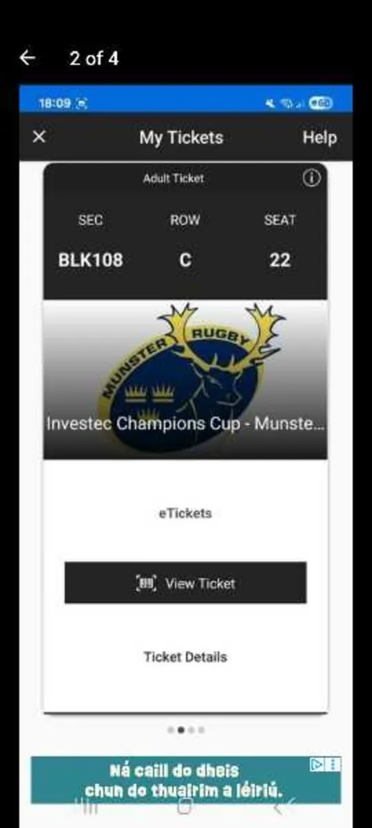 Munster vs Gloucester tickets