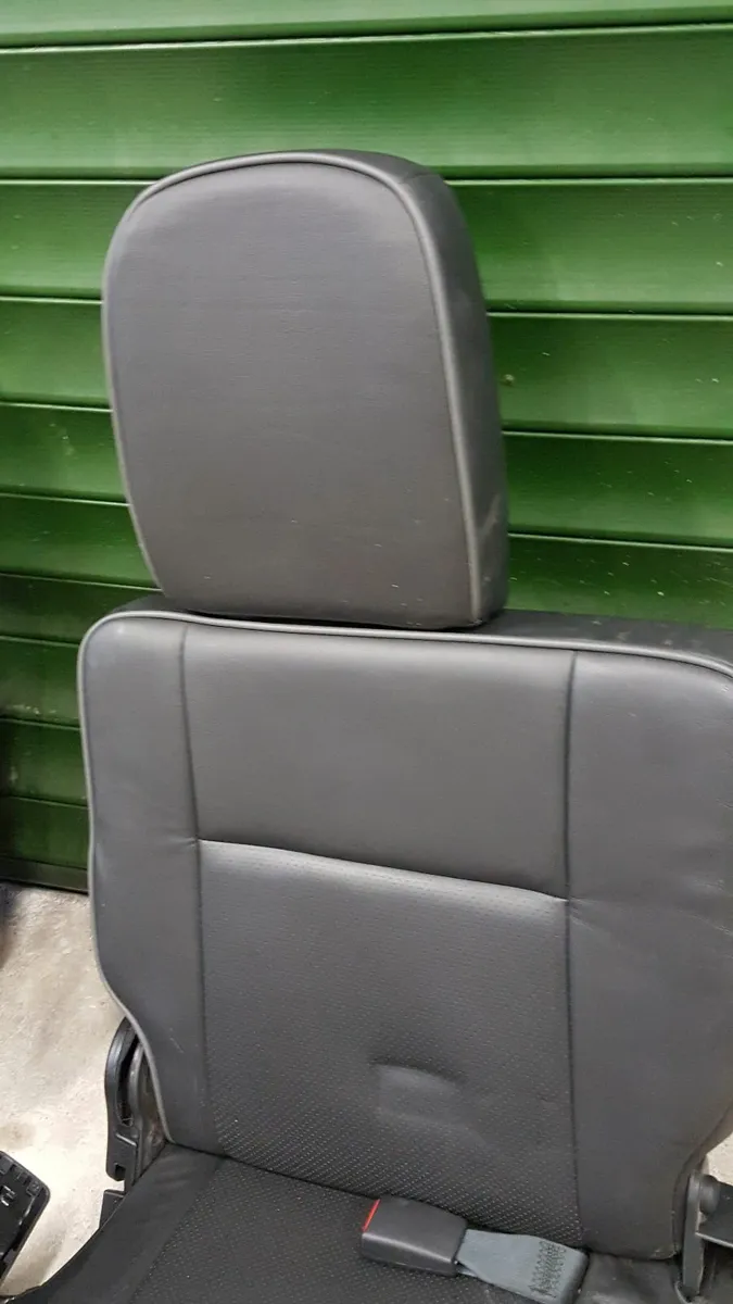 NEW…3rd Row Rear Fold up black leather Seats - Image 4