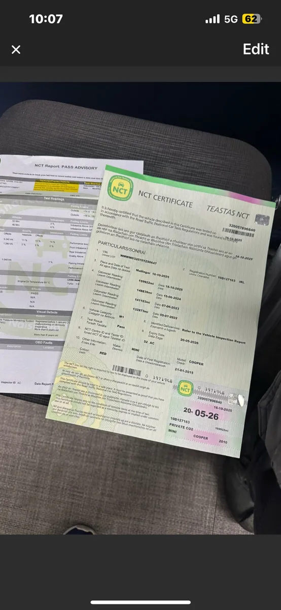 Mini Cooper 2010 1.6 diesel. New nct 05/26 - Image 3