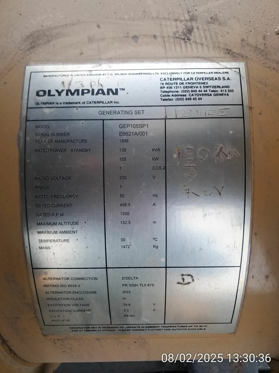 Diesel Generator 105 kVA - Image 2