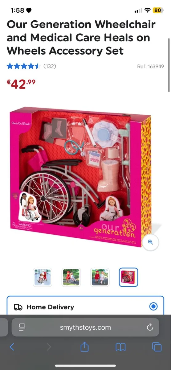 Our Generation wheel chair set - Image 1