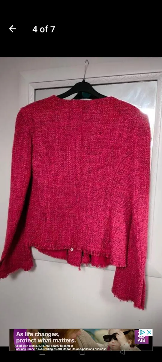 Ladies Benetton Jacket. Unusual make more dark pin - Image 4