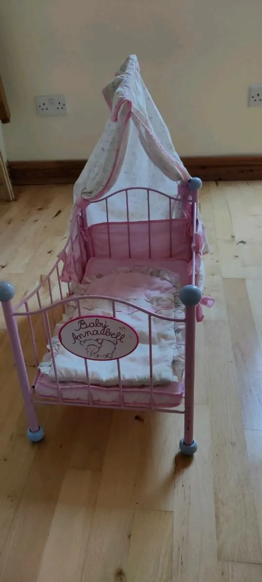 Baby Annabel doll cot - Image 1