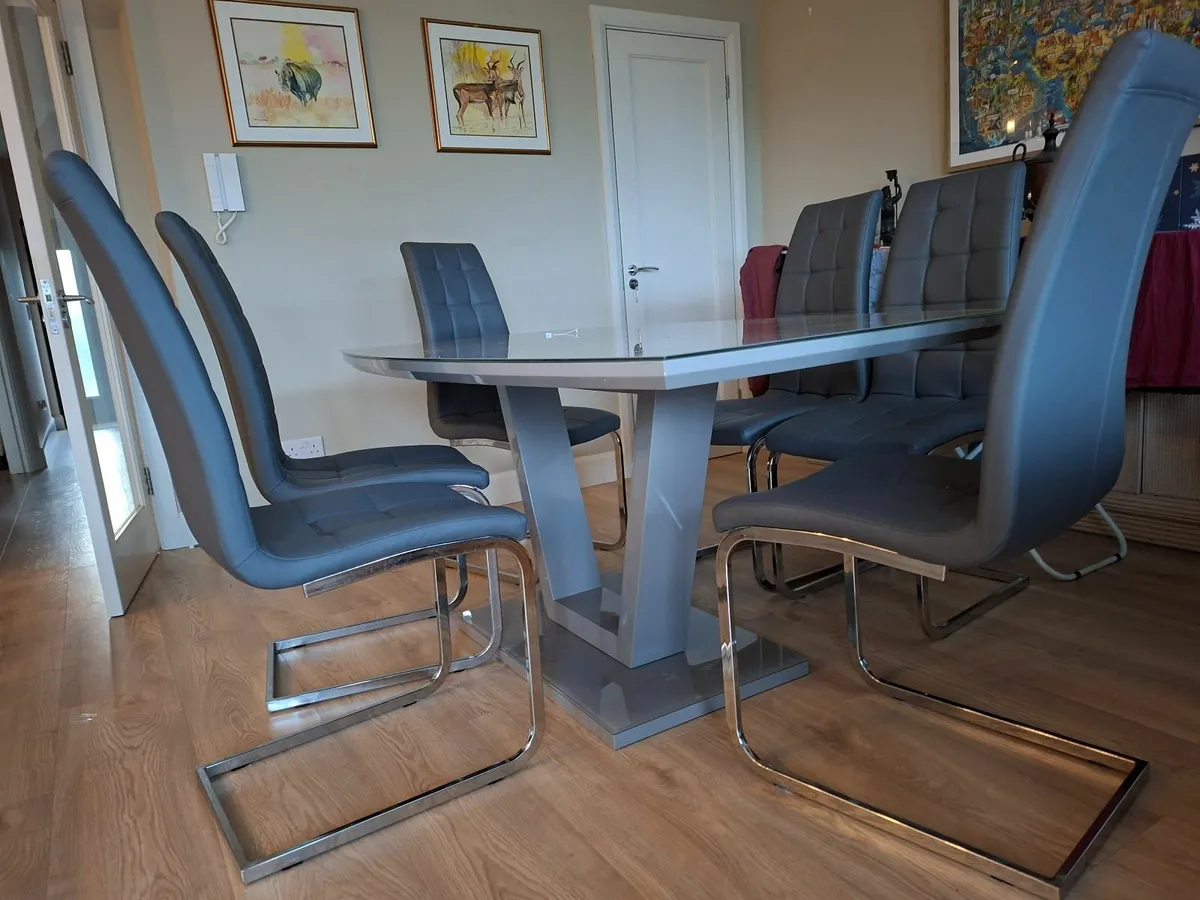dining table and chairs