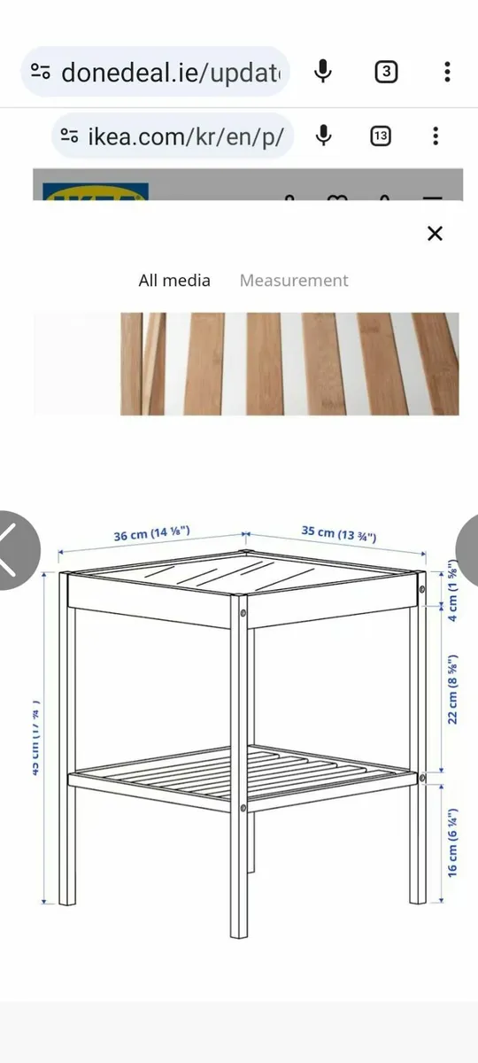 New glass top coffee table with shelf - Image 4