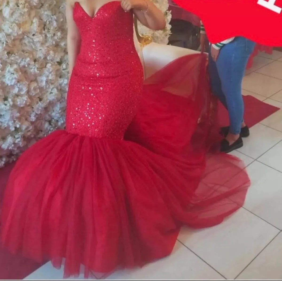 Red debs dress - Image 1