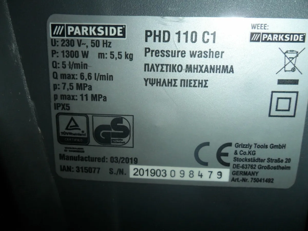 parkside power washer - Image 3