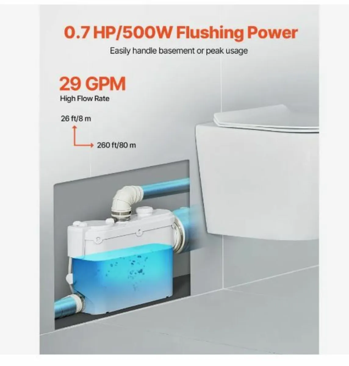 Macerator Pump, 500W - Image 4