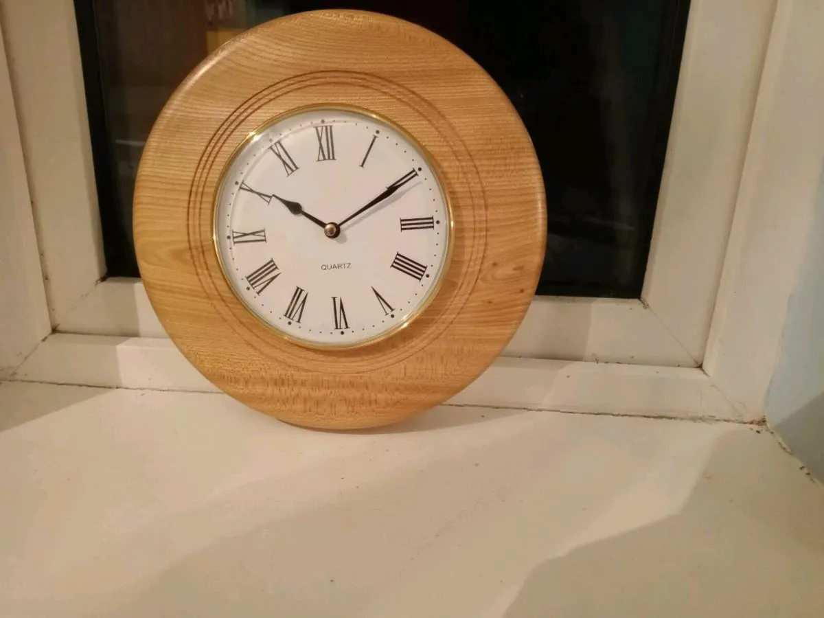 Wood Turning Clock - Image 1