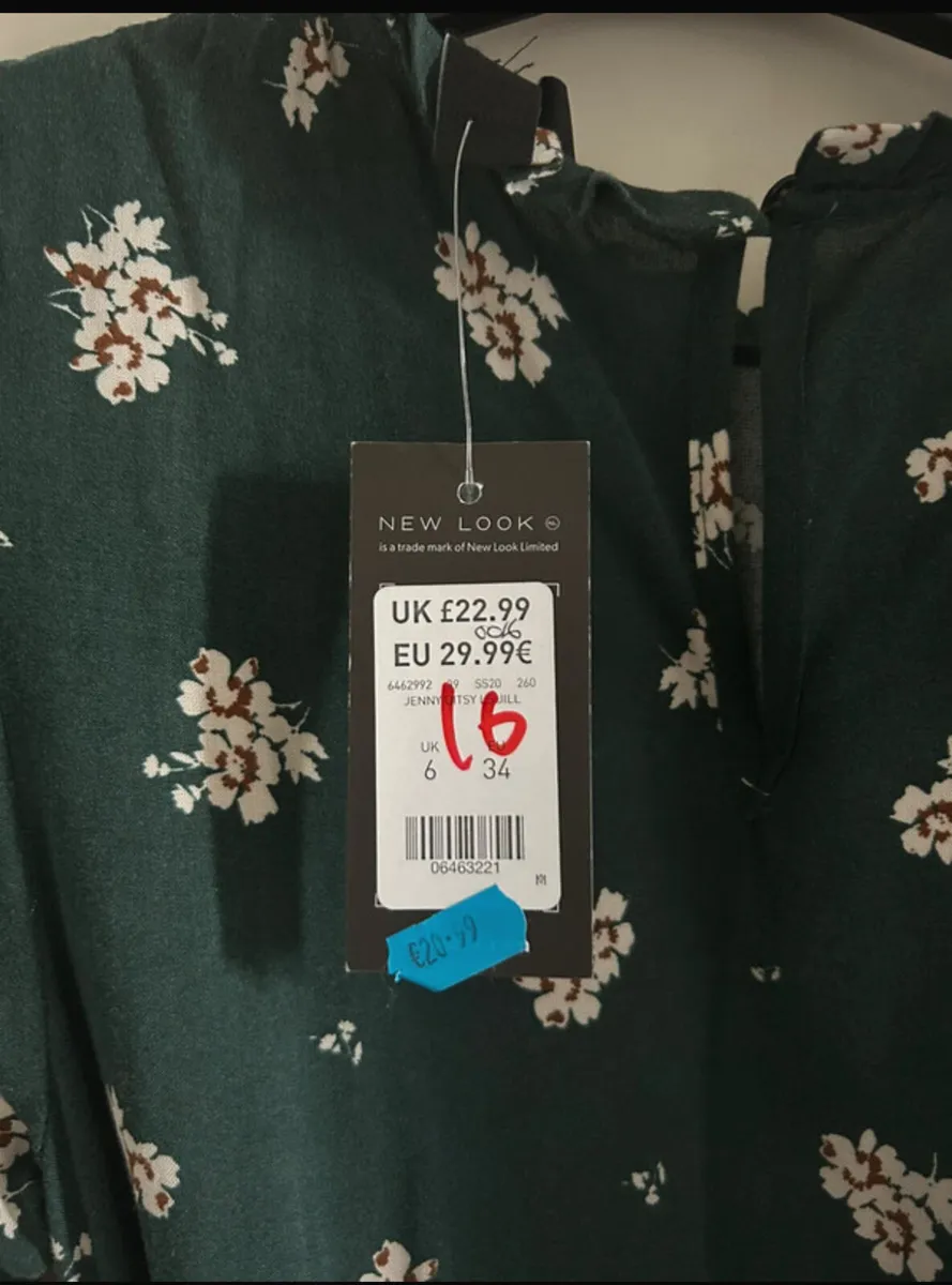 New Look Green Floral midi dress BNWT - Image 4