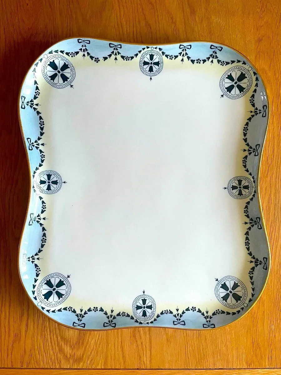 Antique Porcelain Large Rectangular Platter - Image 1
