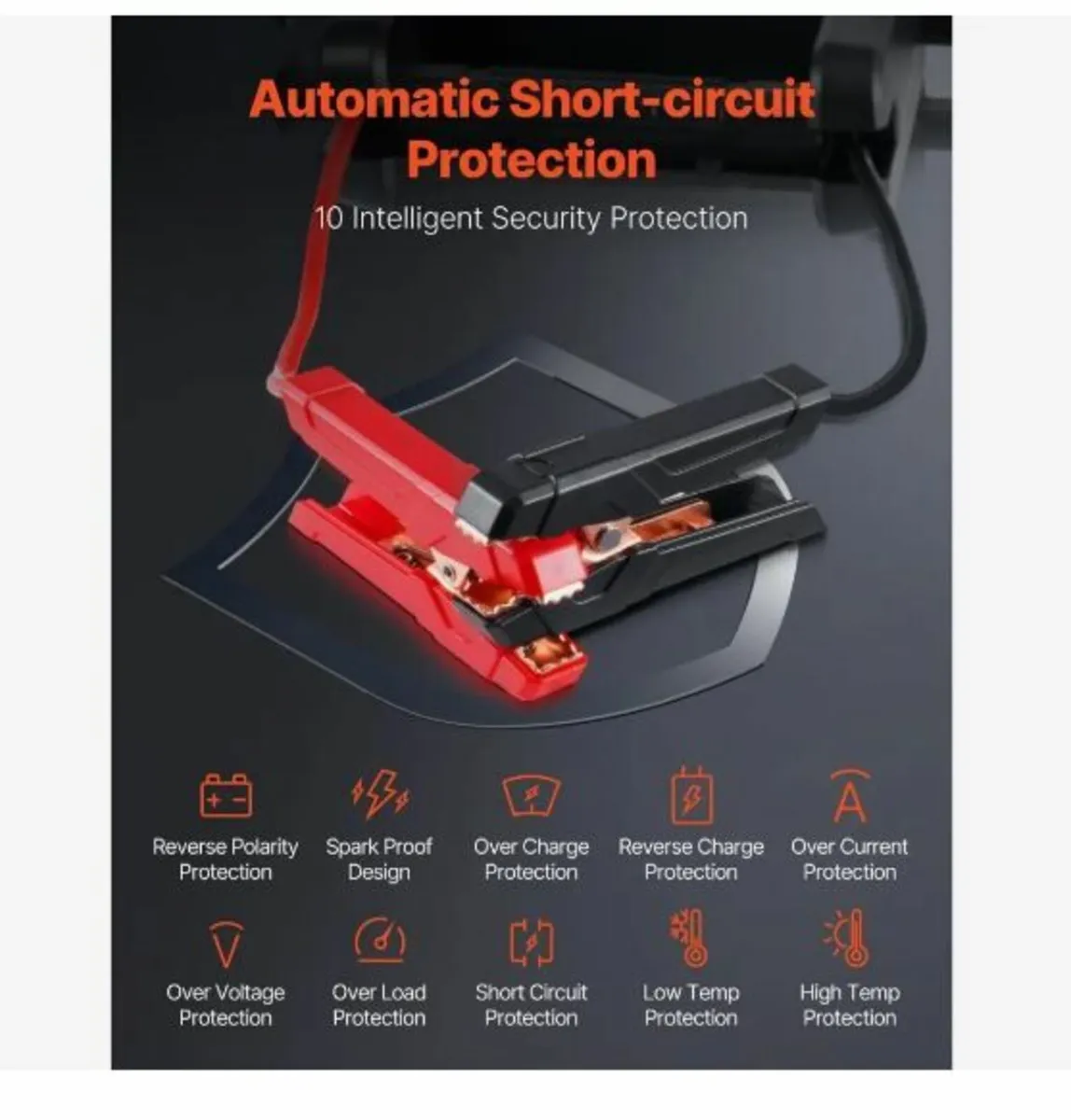 Jump Starter, 4000A Peak, Car Battery - Image 4