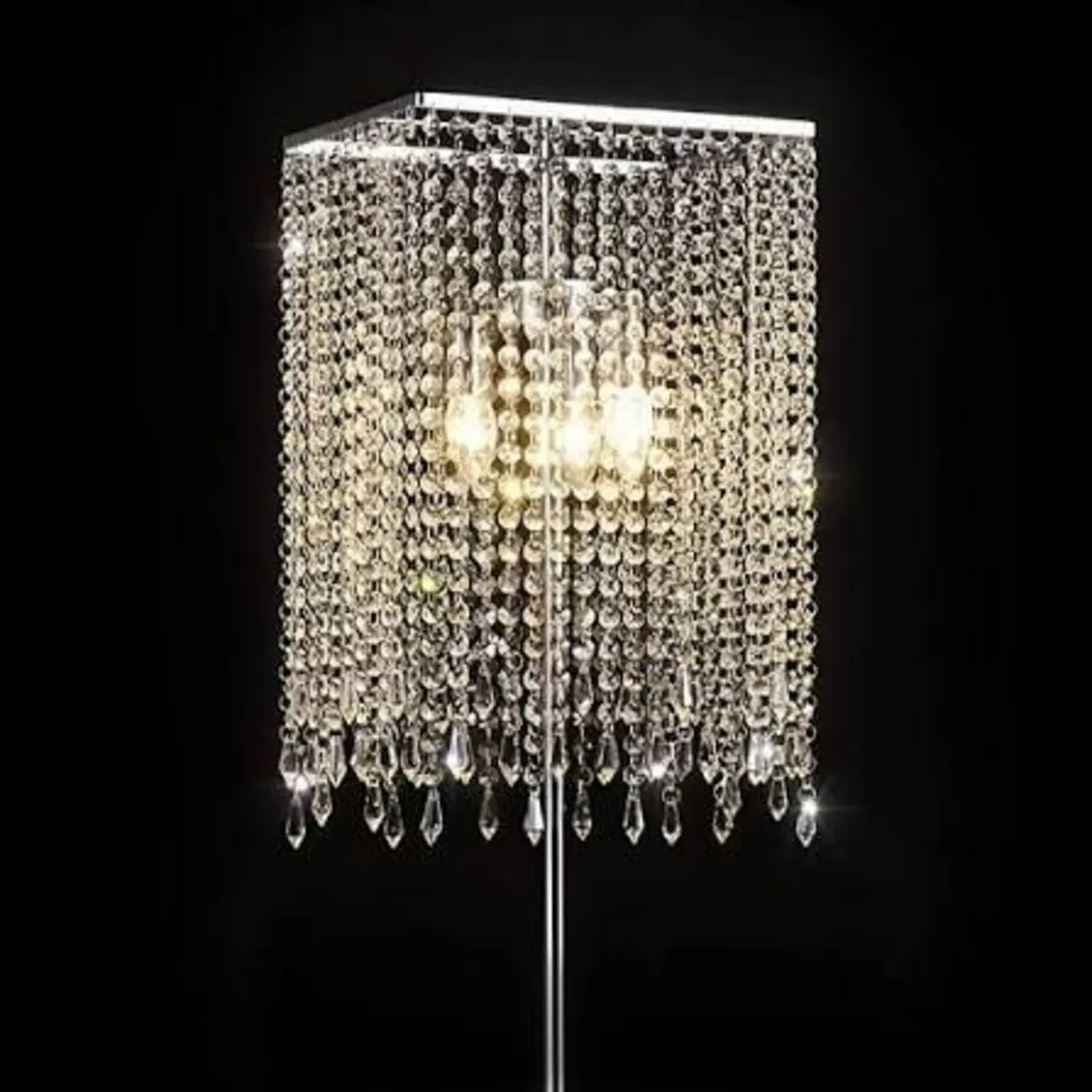 Standing Box Crystal Floor Lamp Job Lot