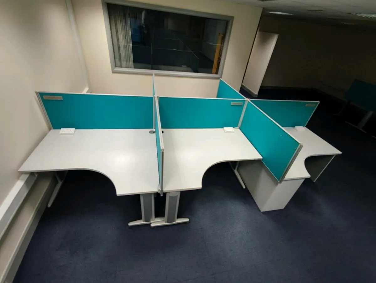 Radial Office Desks excellent condition furniture - Image 4
