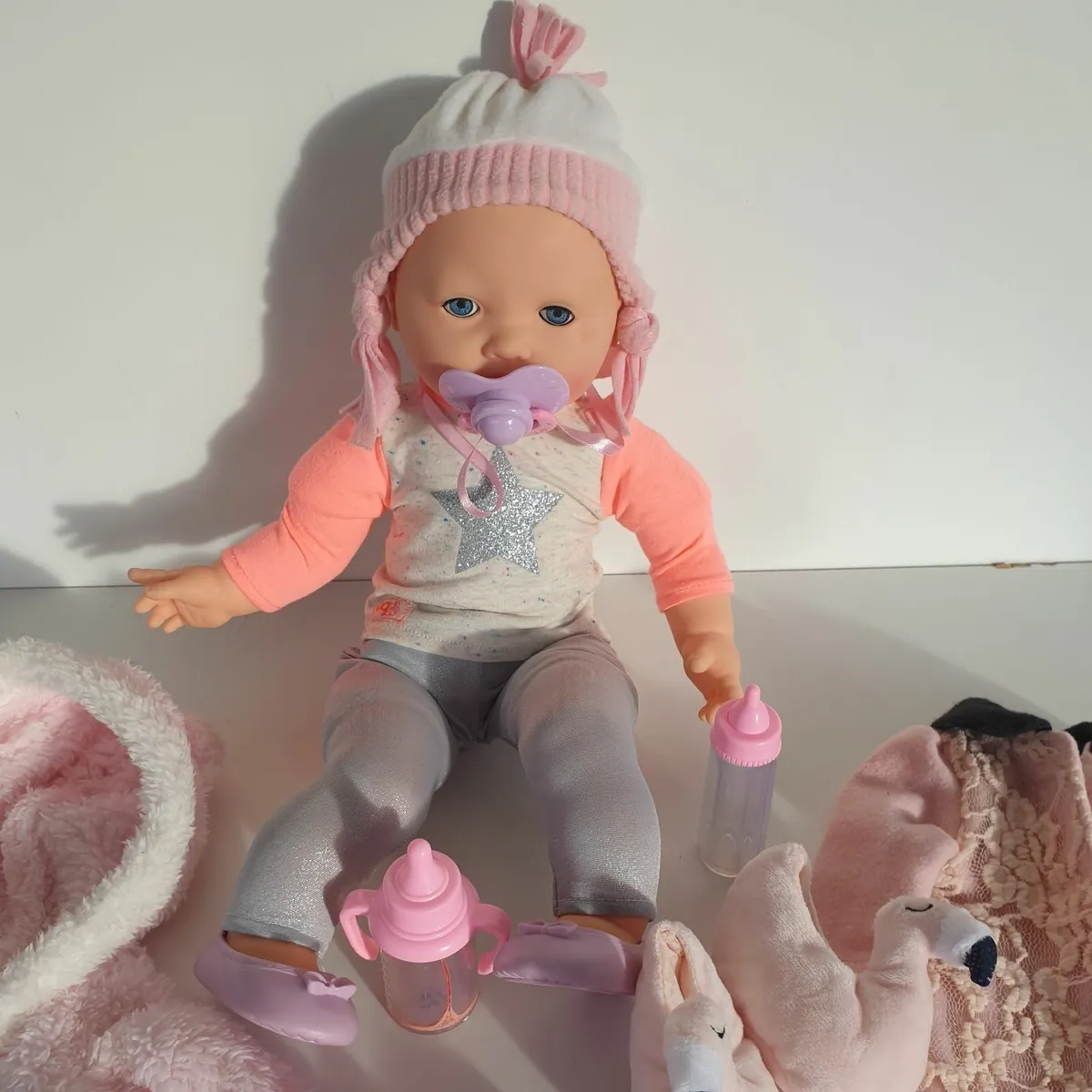 Baby talking doll with lots of clothes - Image 2