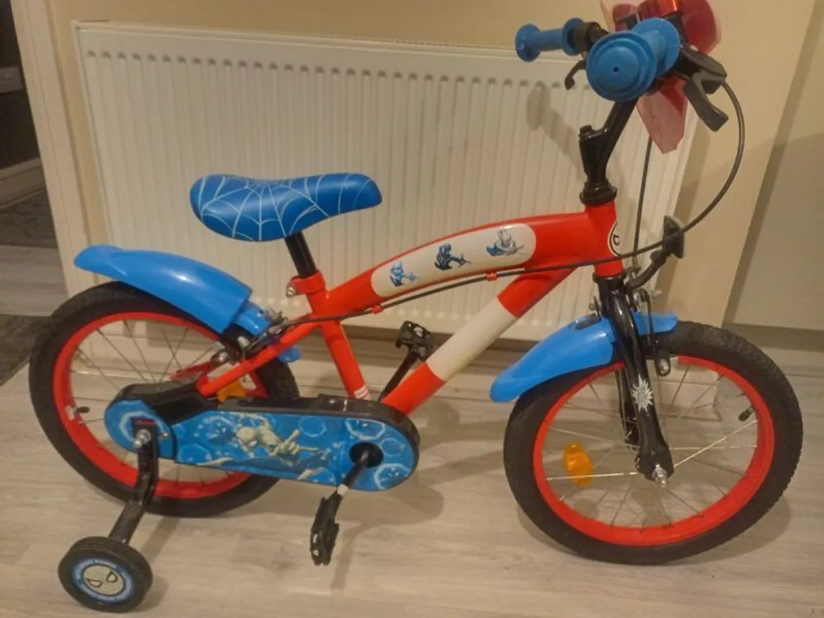 kids spider man bike size 16 inch wheels - Image 2