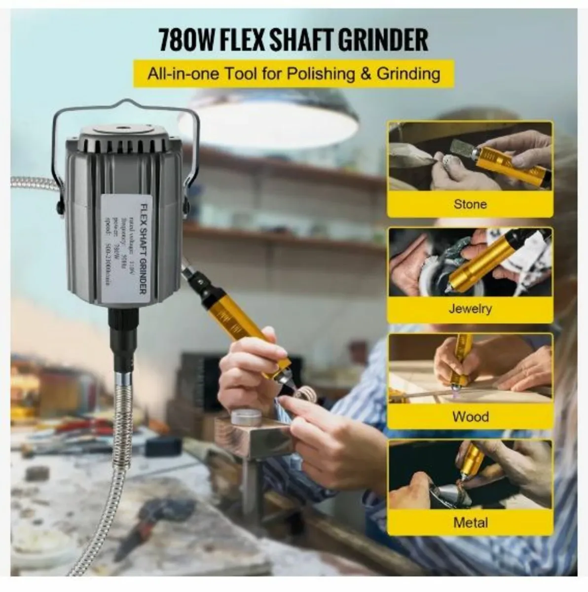 Flex Shaft Grinder 780W Rotary Tool - Image 2