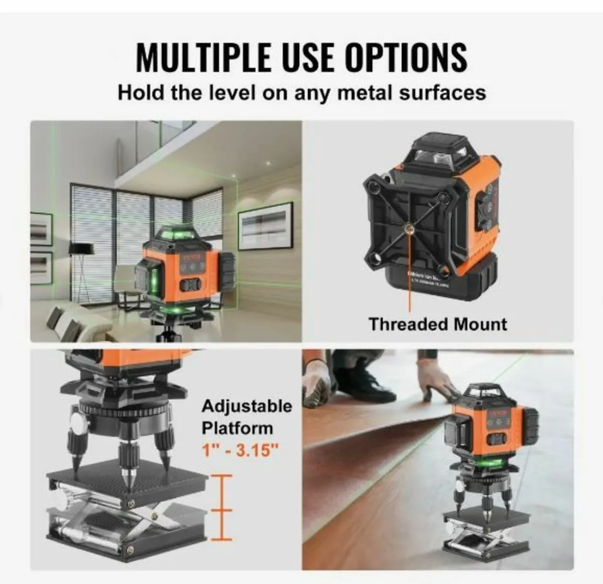 Laser Level 3048 cm Green Cross Line - Image 4