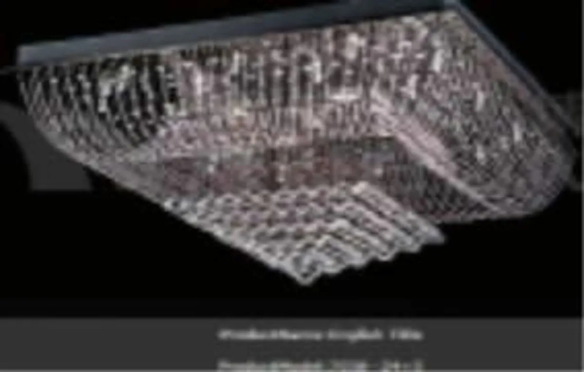 JOB LOT Inverted Pyramid chandelier