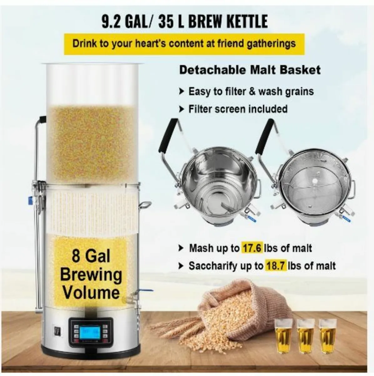 Electric Brewing System, 8 Gal/30 L - Image 4