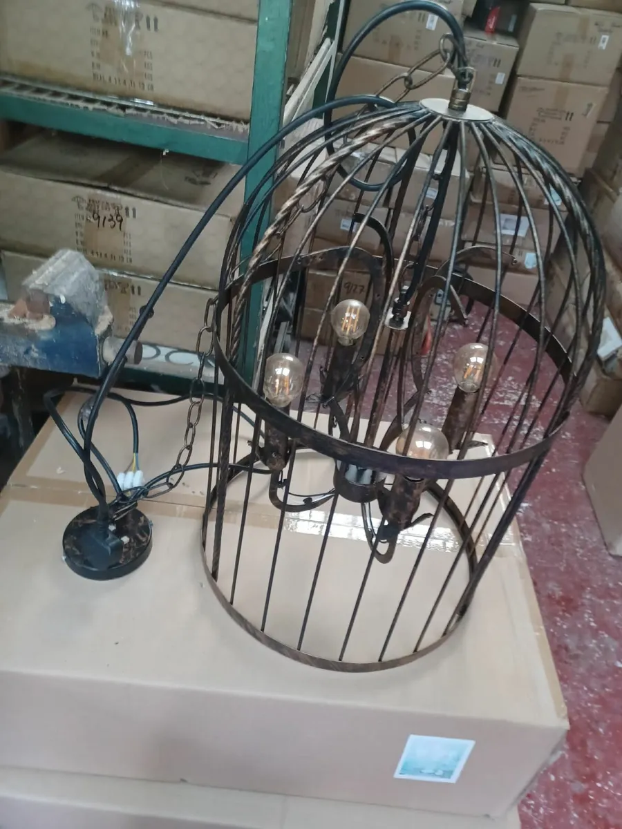 JOB LOT Birdcage Fixtures - 8 Units