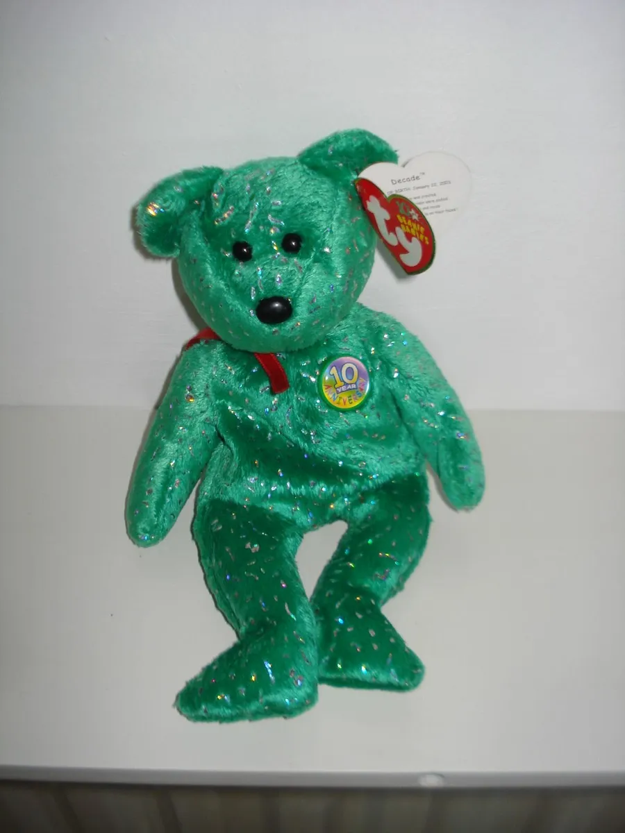 TY BEANIE BABIES RARE 2003 DECADE THE BEAR. - Image 3