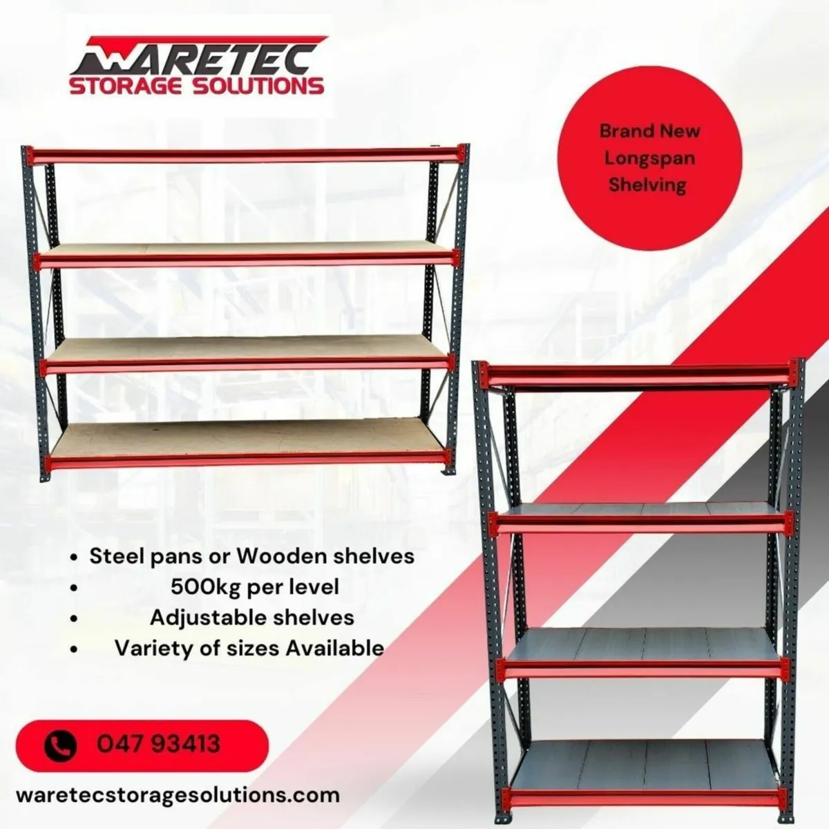 New Longspan Shelving - Image 1