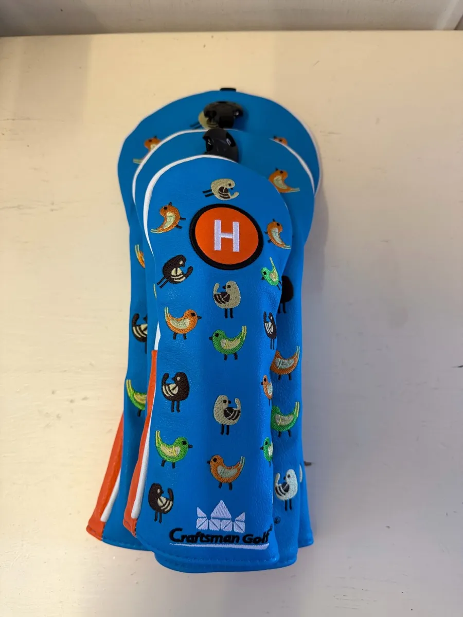 Blue Birds Golf Head Cover Set - Image 3