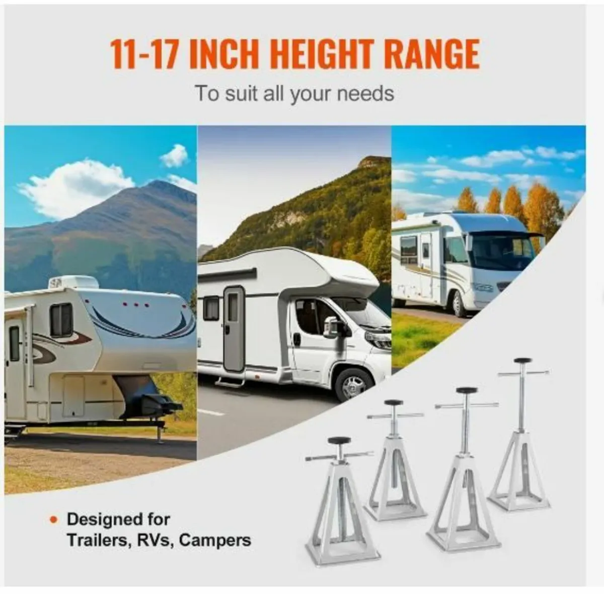 RV Stabilizer Jacks, 4 Pack Aluminum - Image 3