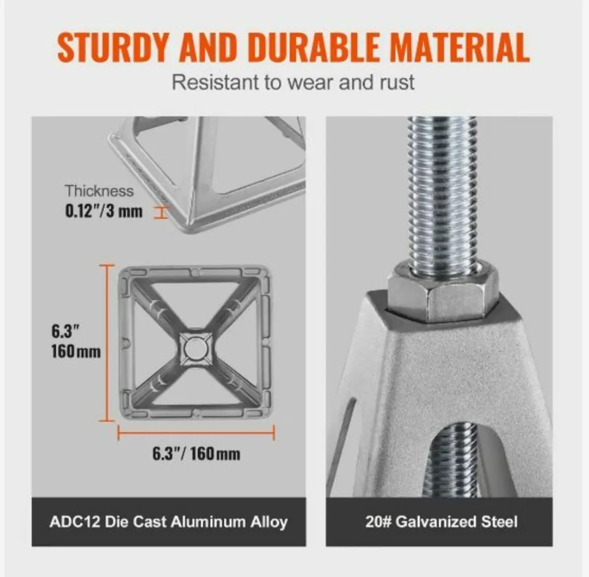 RV Stabilizer Jacks, 4 Pack Aluminum - Image 4