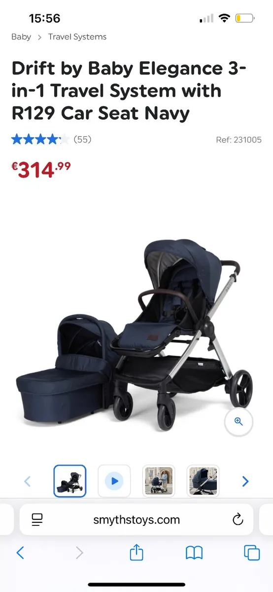 Baby elegance  drift 3in 1 travel system - Image 1