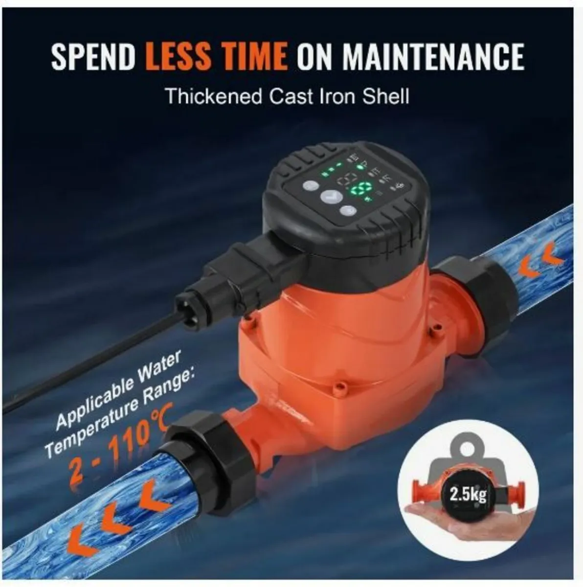 LPS25-8BP-180 Hot Water Recirculating Pump - Image 2